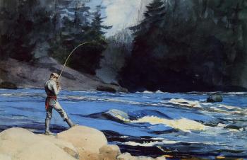 Winslow Homer : Quananiche, Lake St John